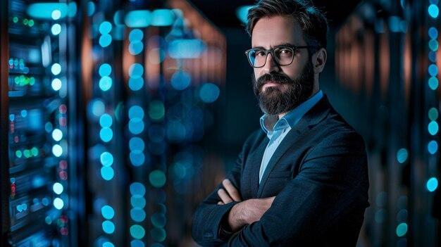 technology professional portrait, IT specialist, digital innovation expert