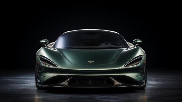 Premium sports car detailed view